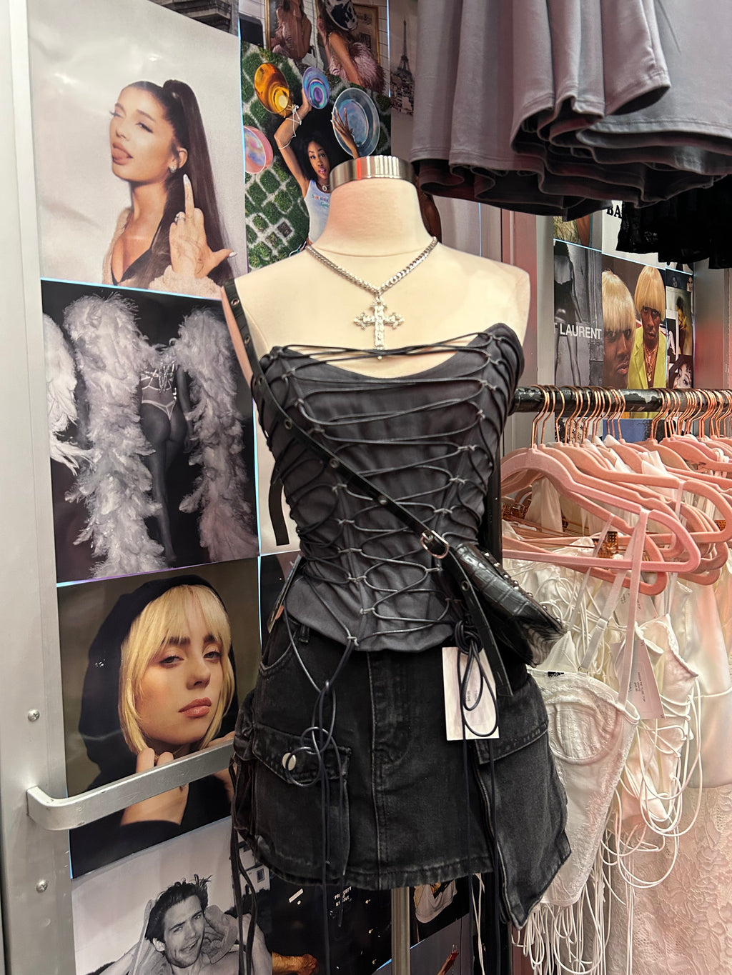 Nissa Tie Tube Top (Charcoal Grey)