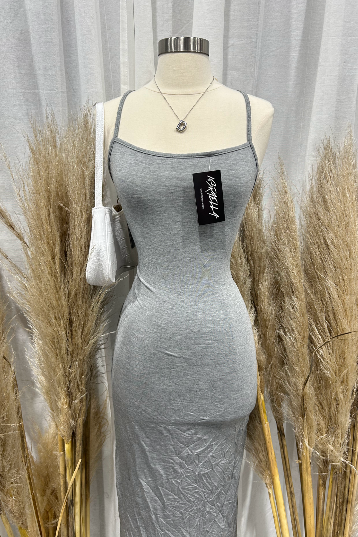 Katie Maxi Dress (Heather Grey)