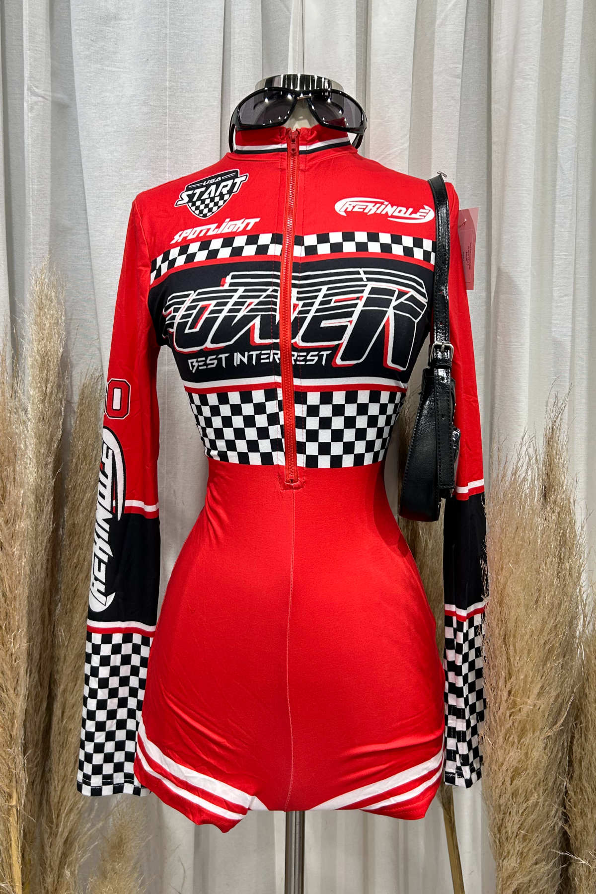 Racer Costume (Black Multi)