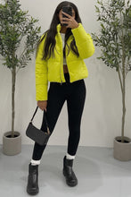 Load image into Gallery viewer, Penelope Puffer Jacket (Lime Yellow)