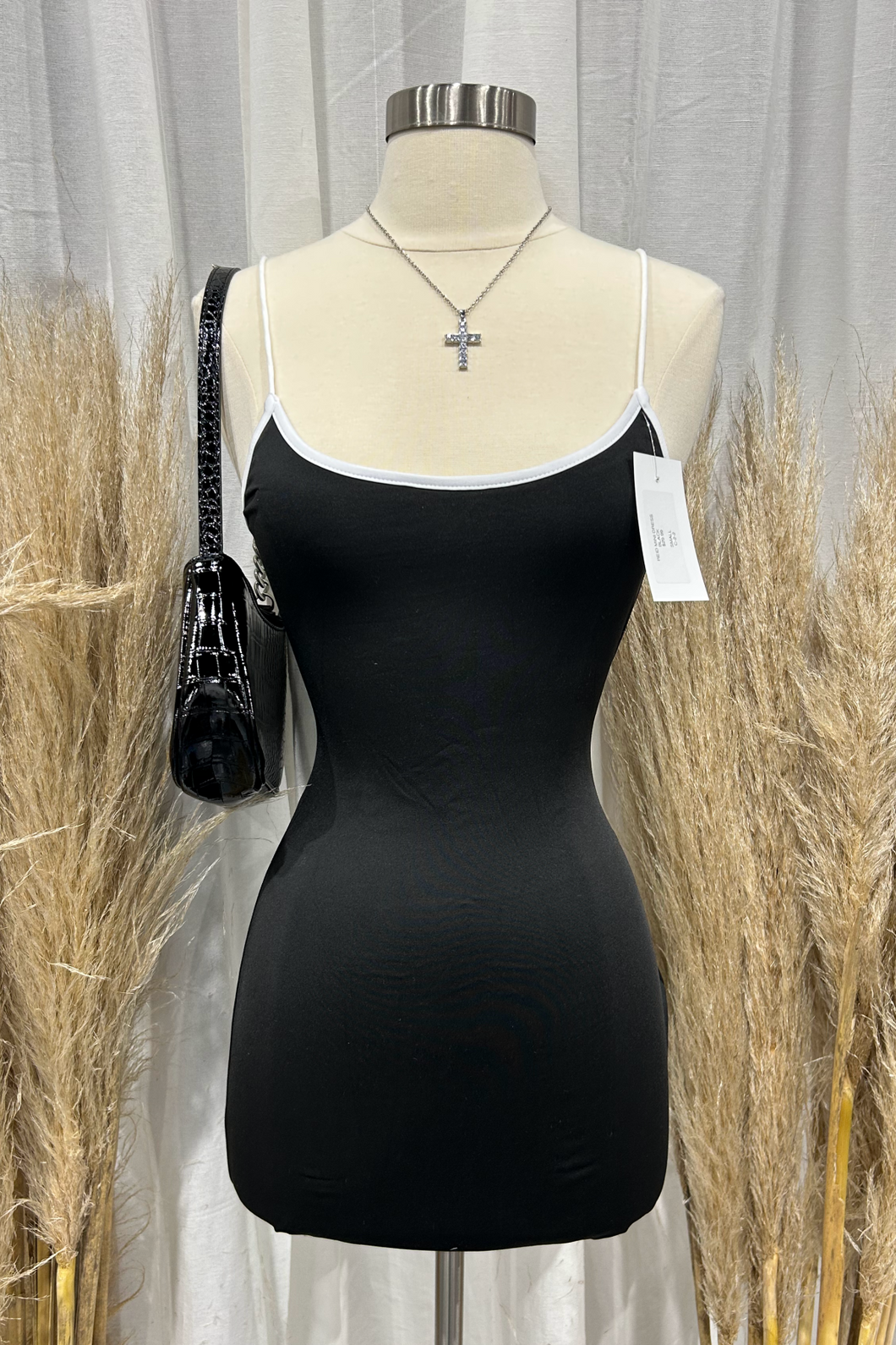 Reid Mini Dress (Black)