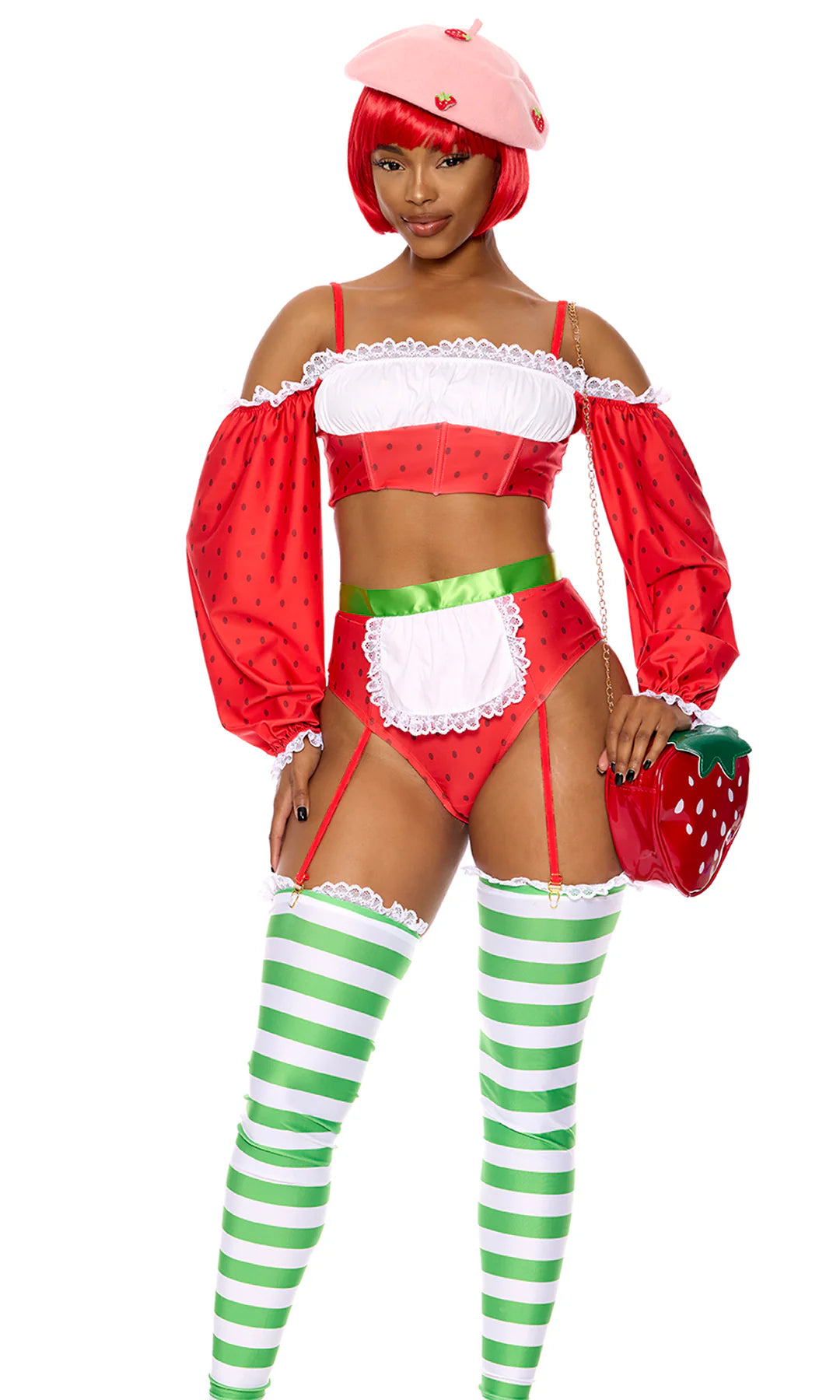Strawberry Shortie Costume (Red Multi)