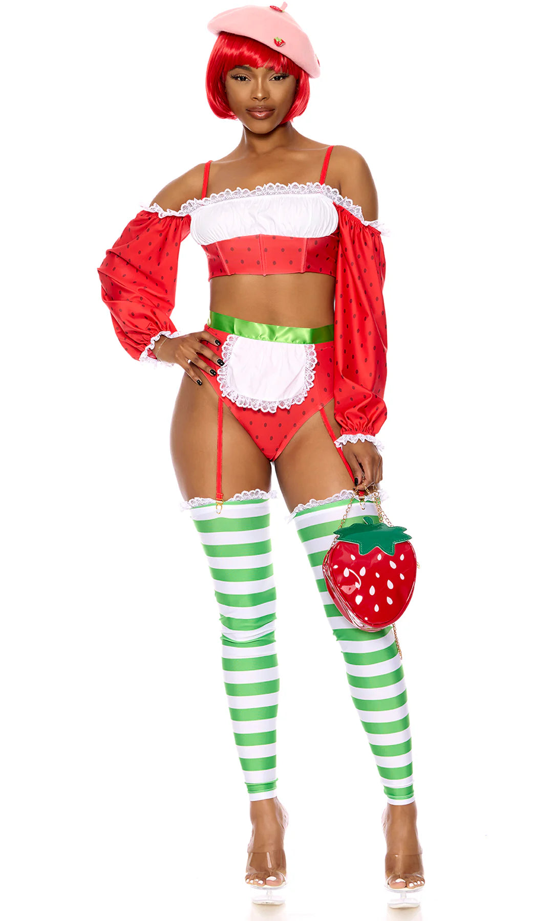 Strawberry Shortie Costume (Red Multi)