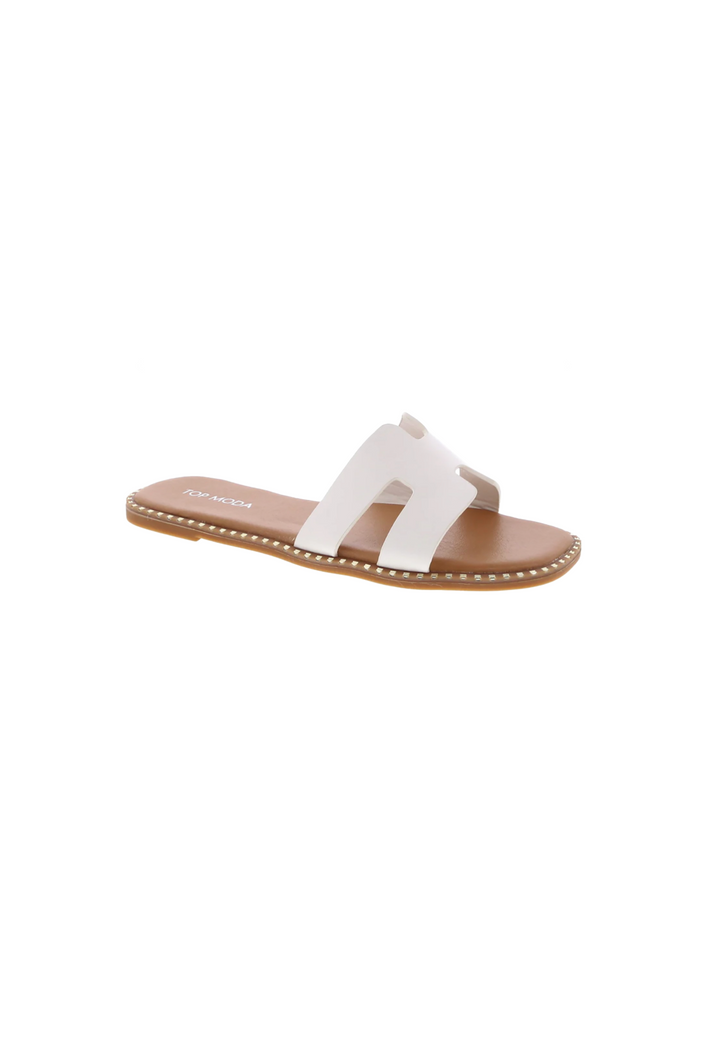 Cleo Sandals (White)