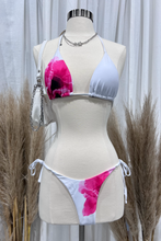Load image into Gallery viewer, Blossom Bikini Skirt Set (White/Pink)