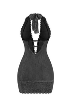 Load image into Gallery viewer, Esther Lace Mini Dress (Black)
