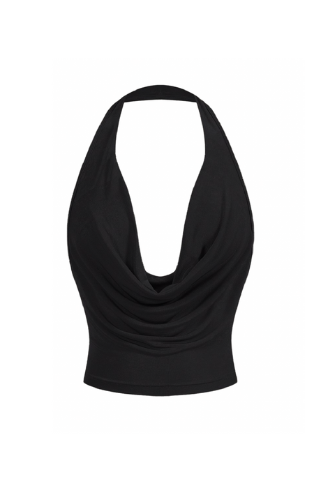 Khloe Halter Top (Black)