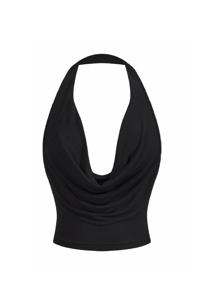 Khloe Halter Top (Black)