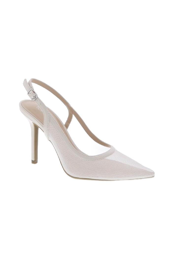 Calista Mesh Heels (White)