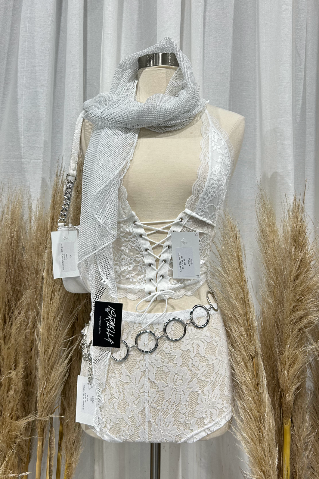 Katherine Halter Top (White)