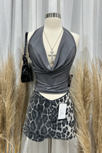 Load image into Gallery viewer, Khloe Halter Top (Dark Grey)