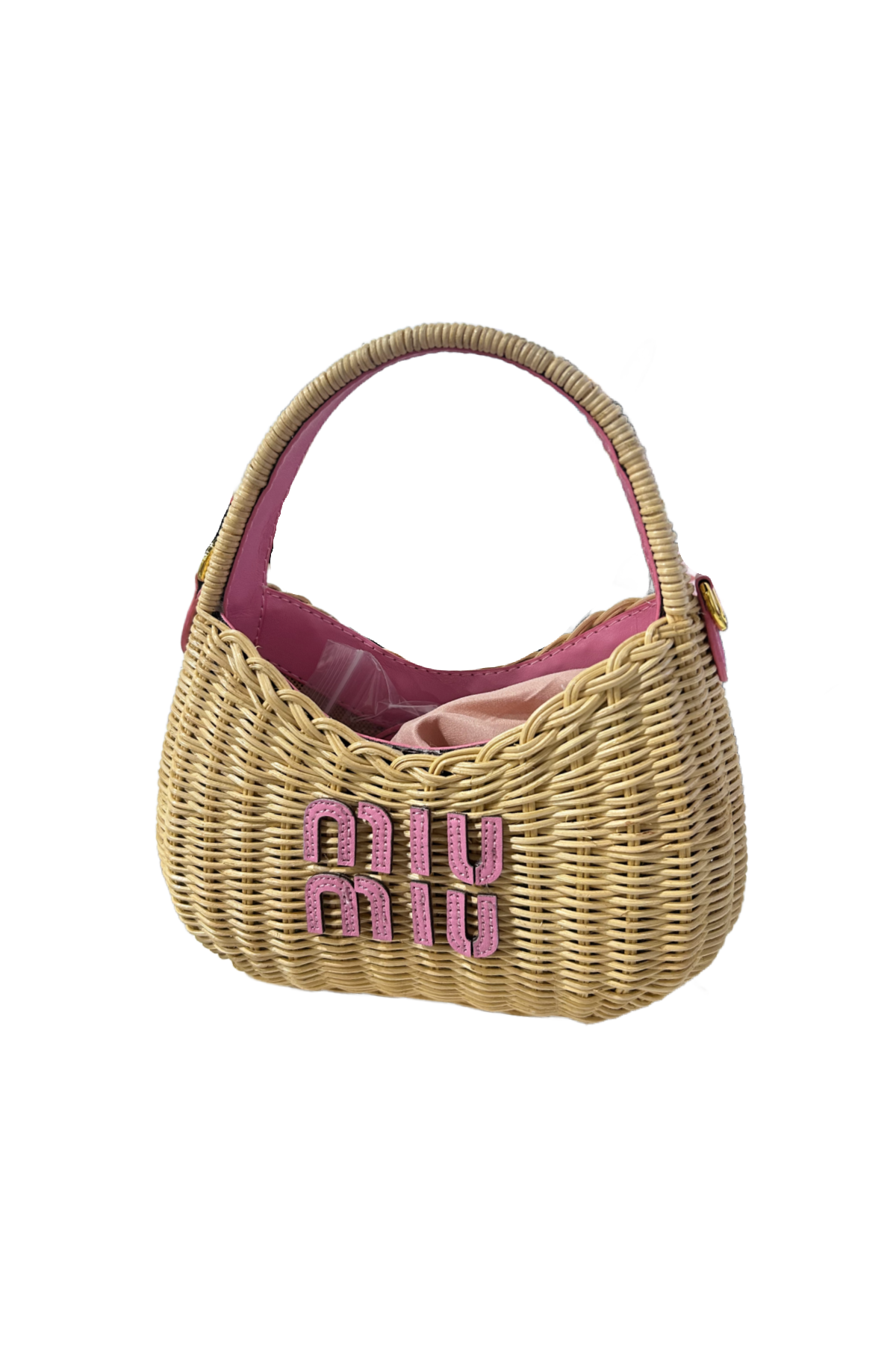 Miu Hand Bag (Tan/Pink)
