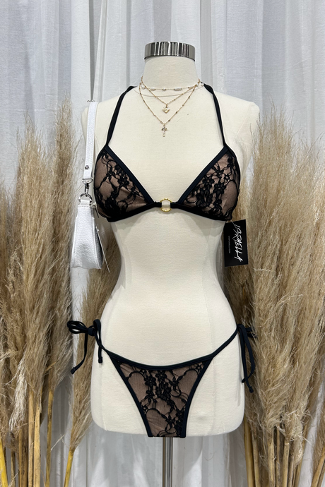 Kenzie Lace Bikini (Black)