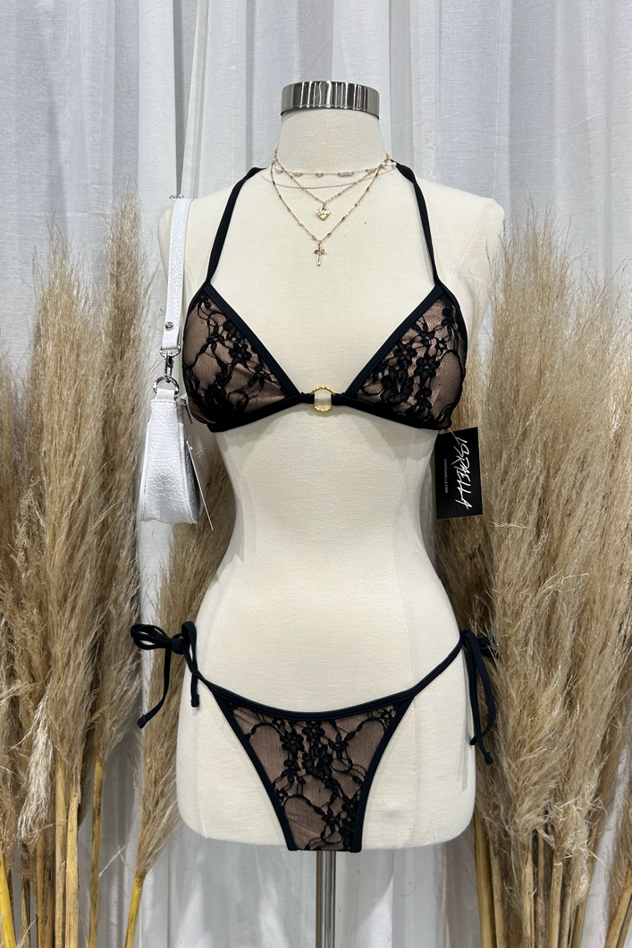 Kenzie Lace Bikini (Black)