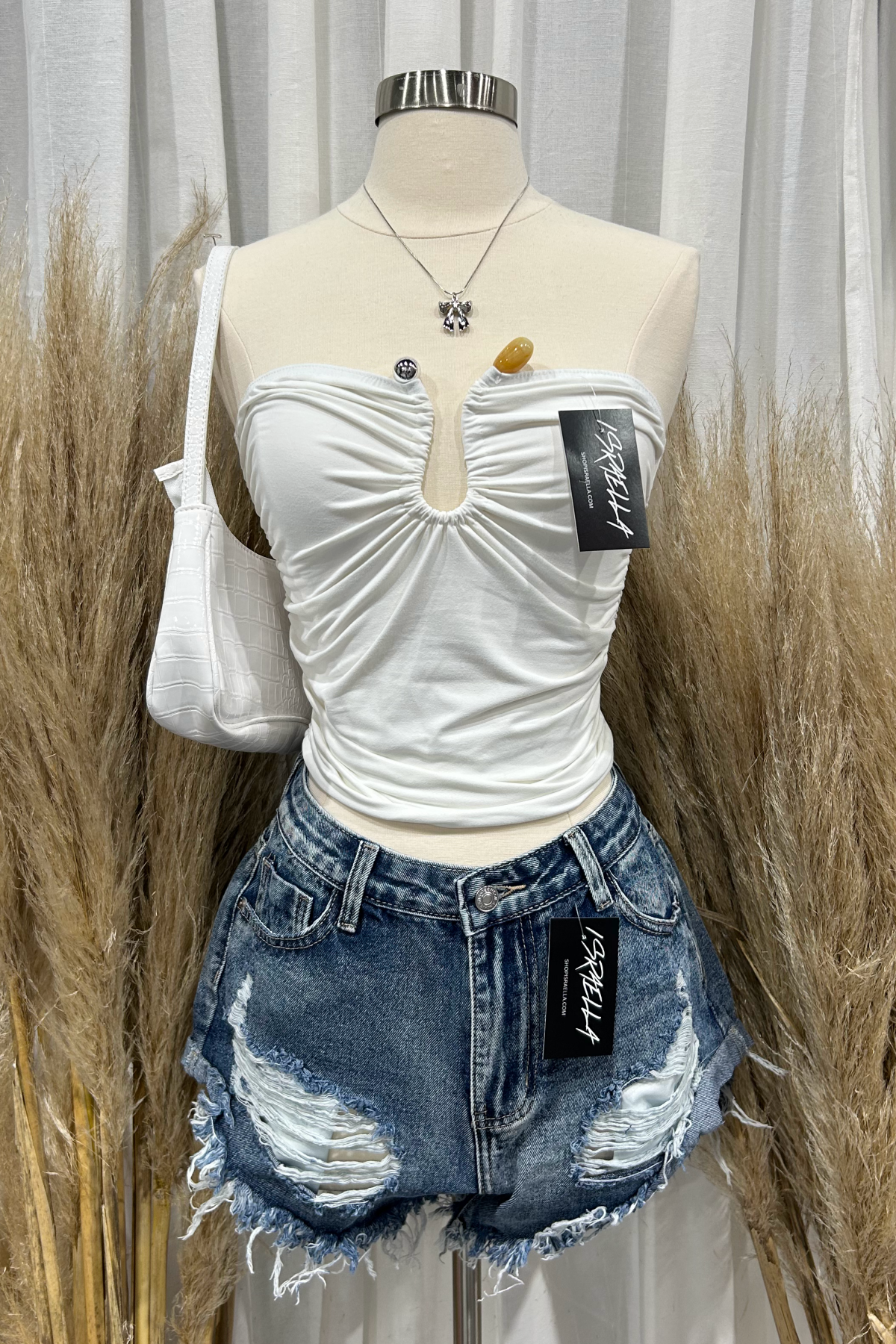 Vegas Denim Shorts (Dark Wash Denim)