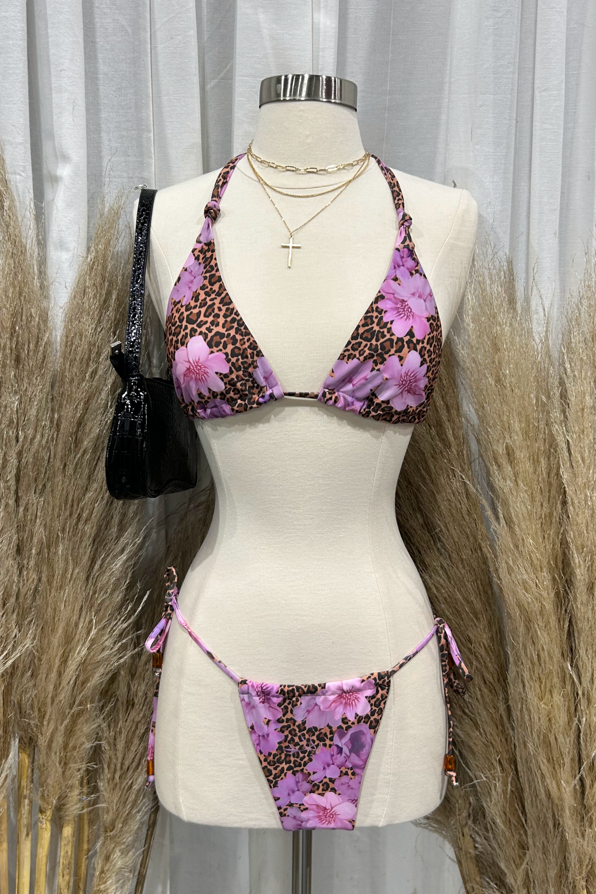 Shelly Bikini Set (Purple Leopard)