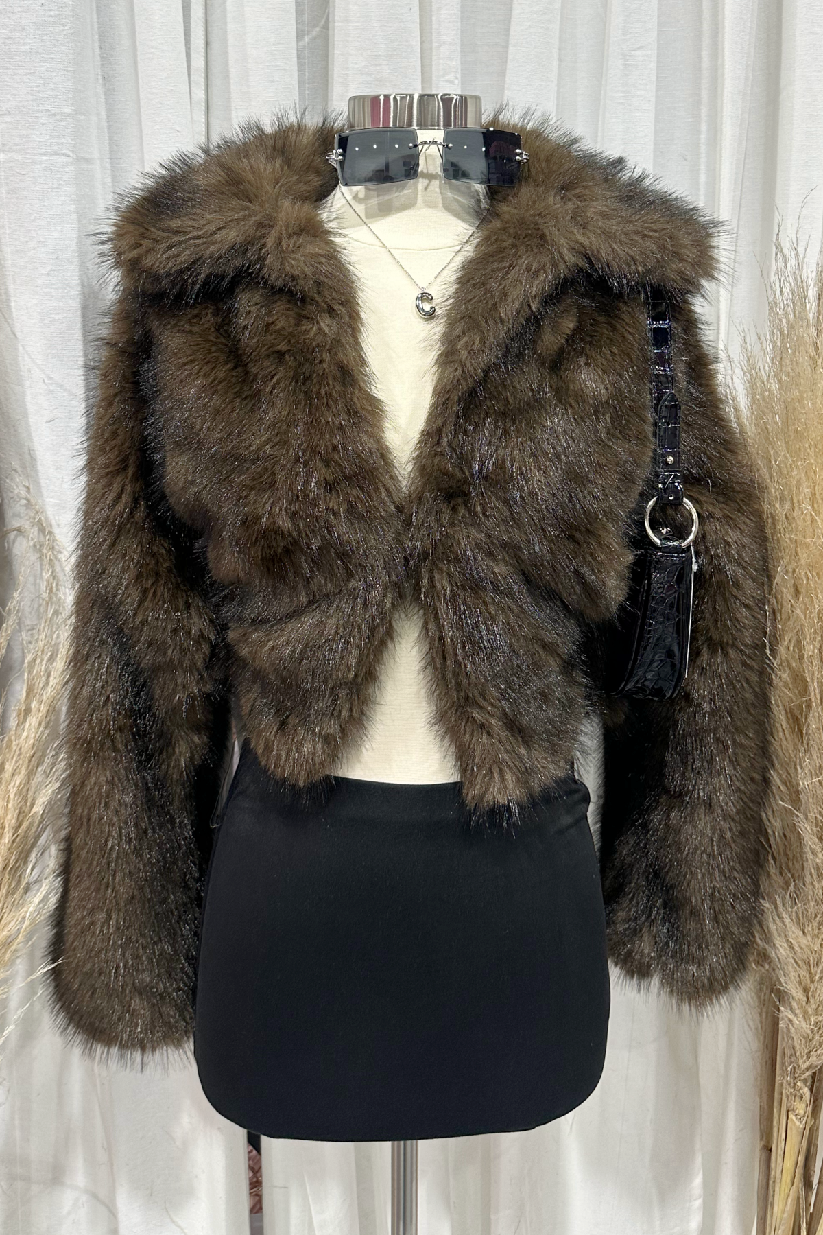 Fox Fur Coat (Brown)