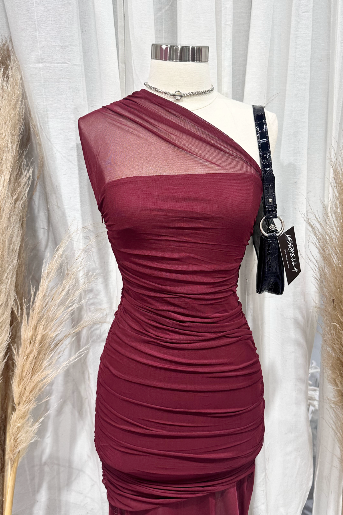 Remi Tube Maxi Dress (Burgundy)
