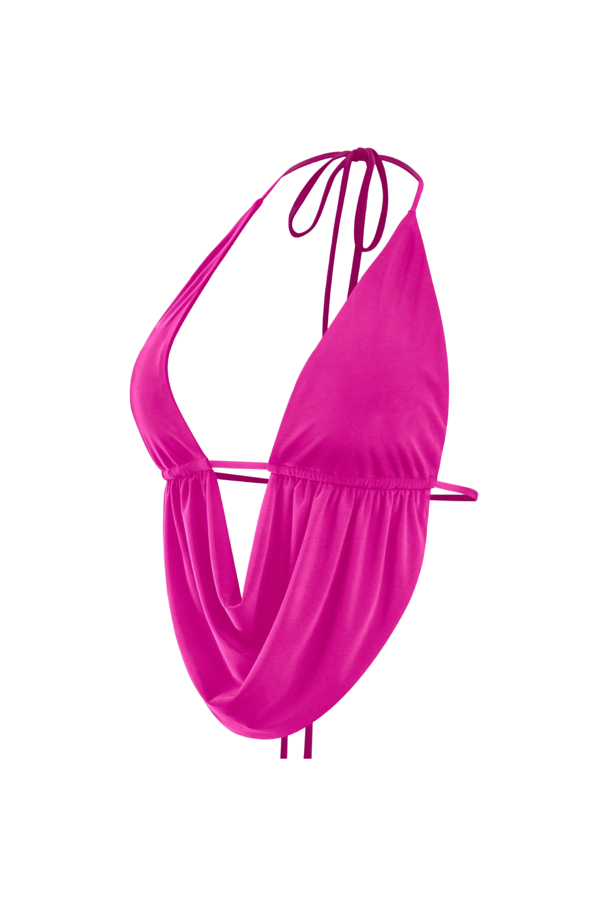 Karime Halter Top (Magenta Pink)