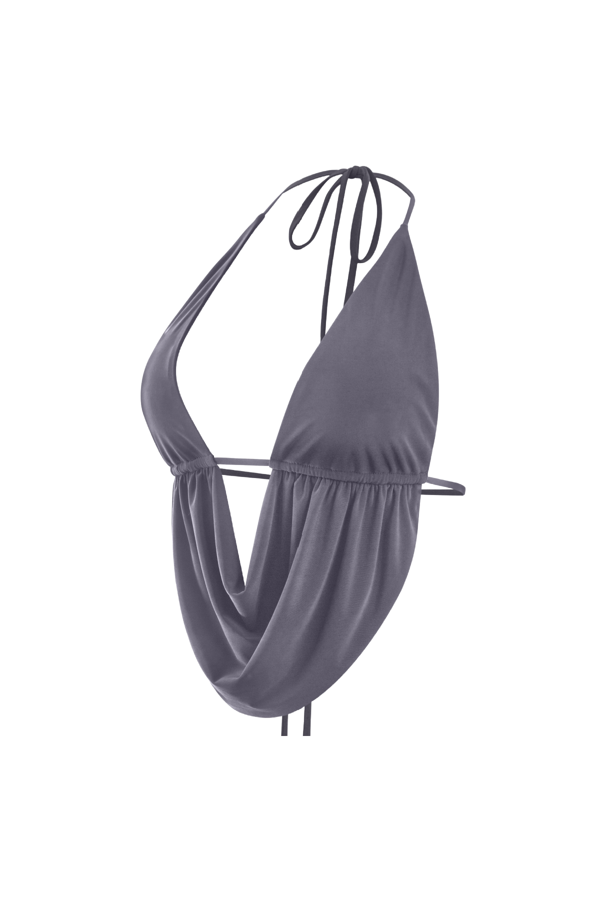 Karime Halter Top (Charcoal Grey)