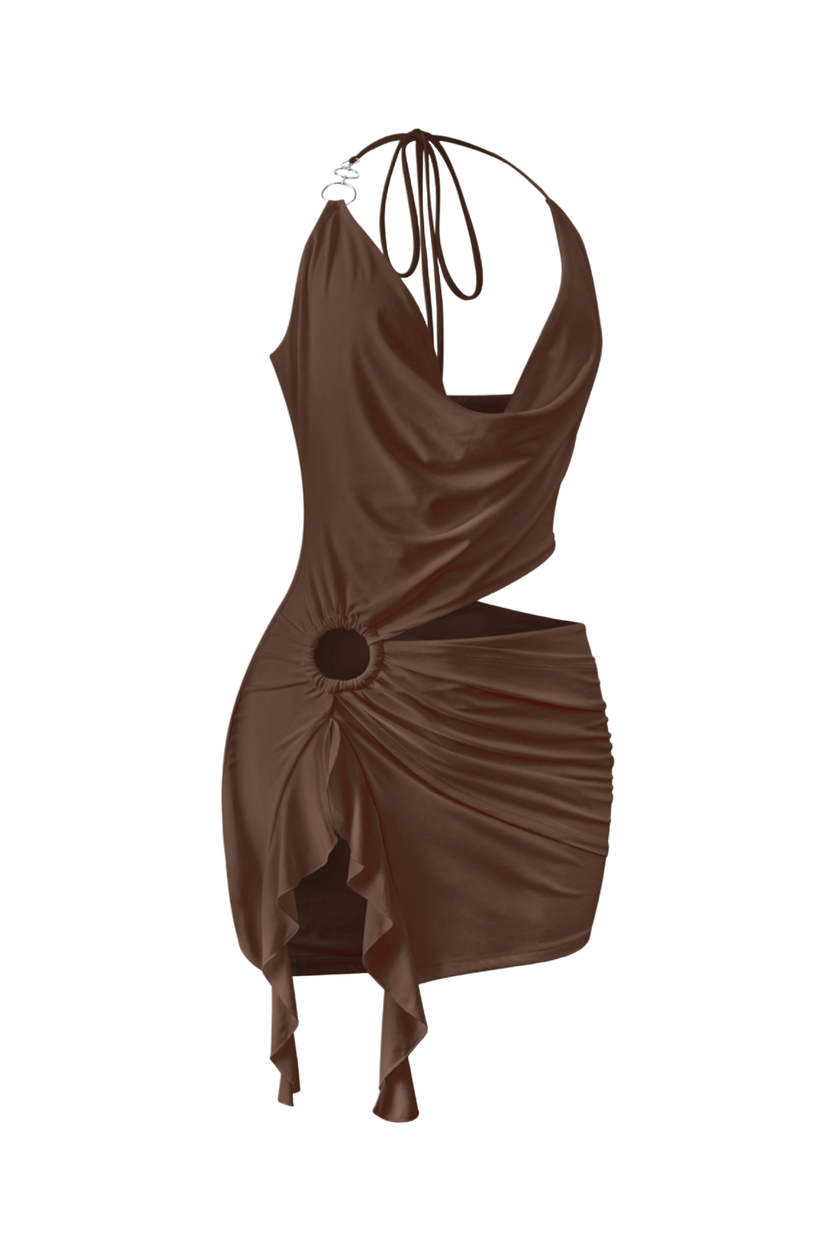 Euphoria Mini Dress (Chocolate Brown)
