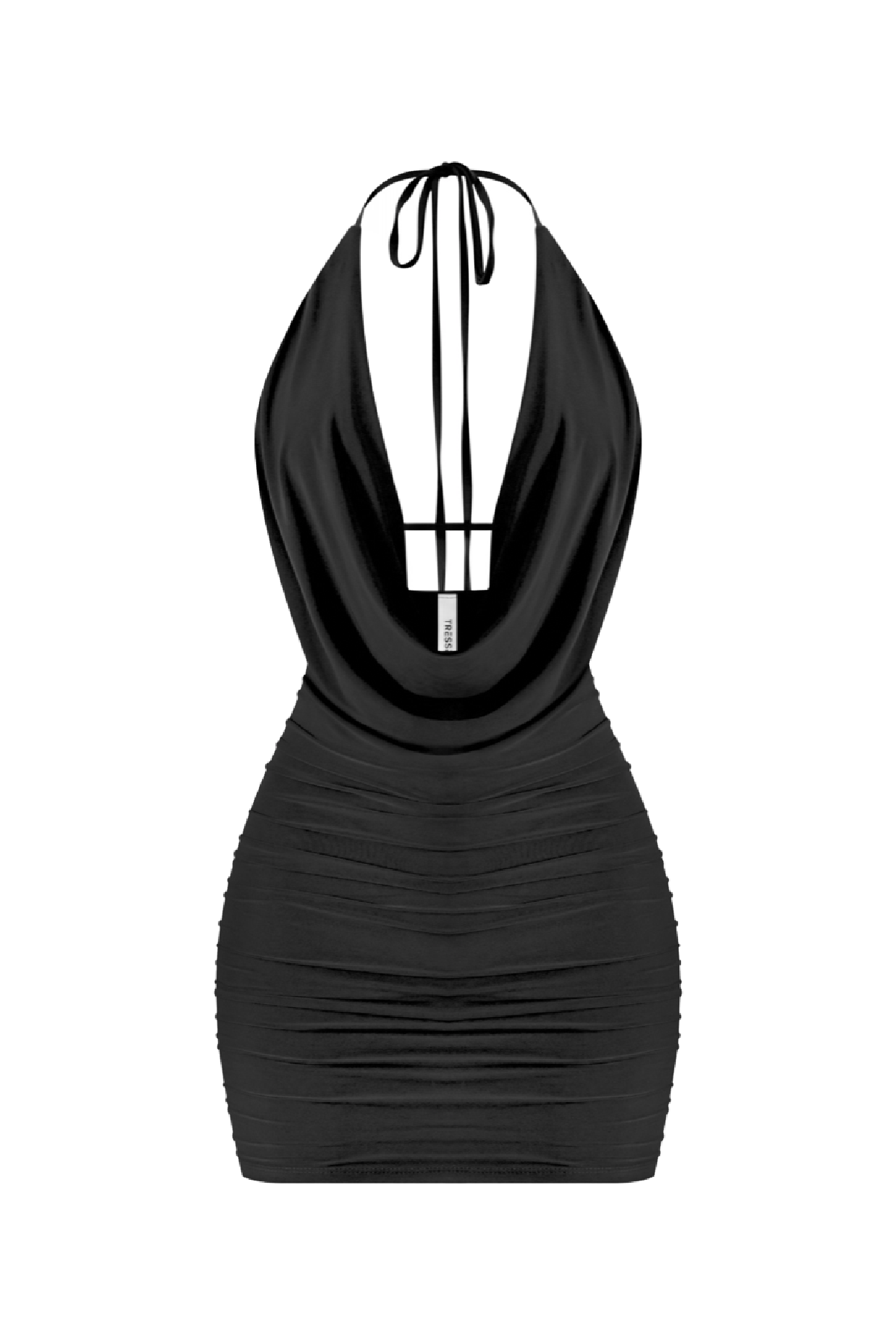 Vanessa Halter Mini Dress (Black)
