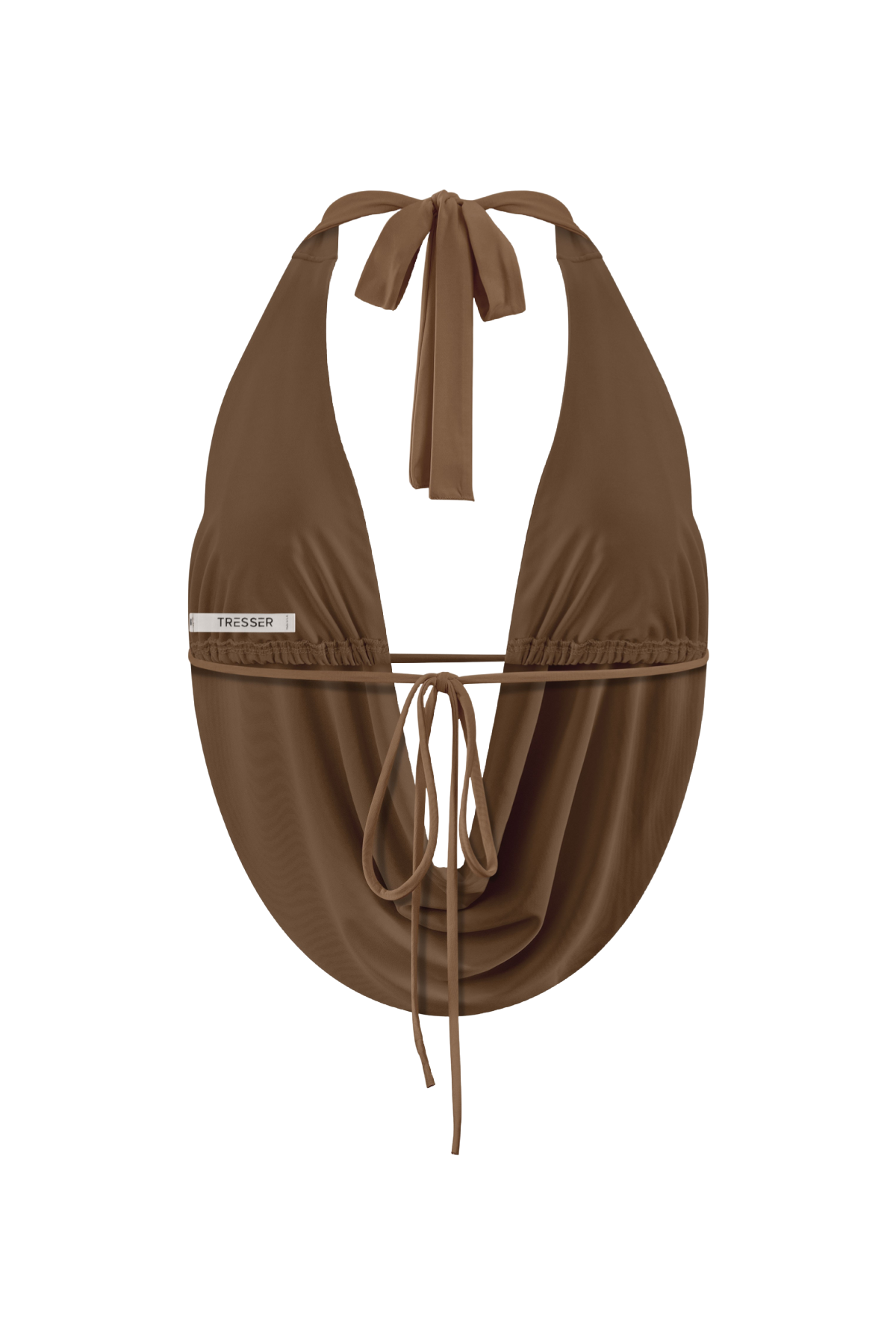 Angelica Halter Top (Dark Brown)
