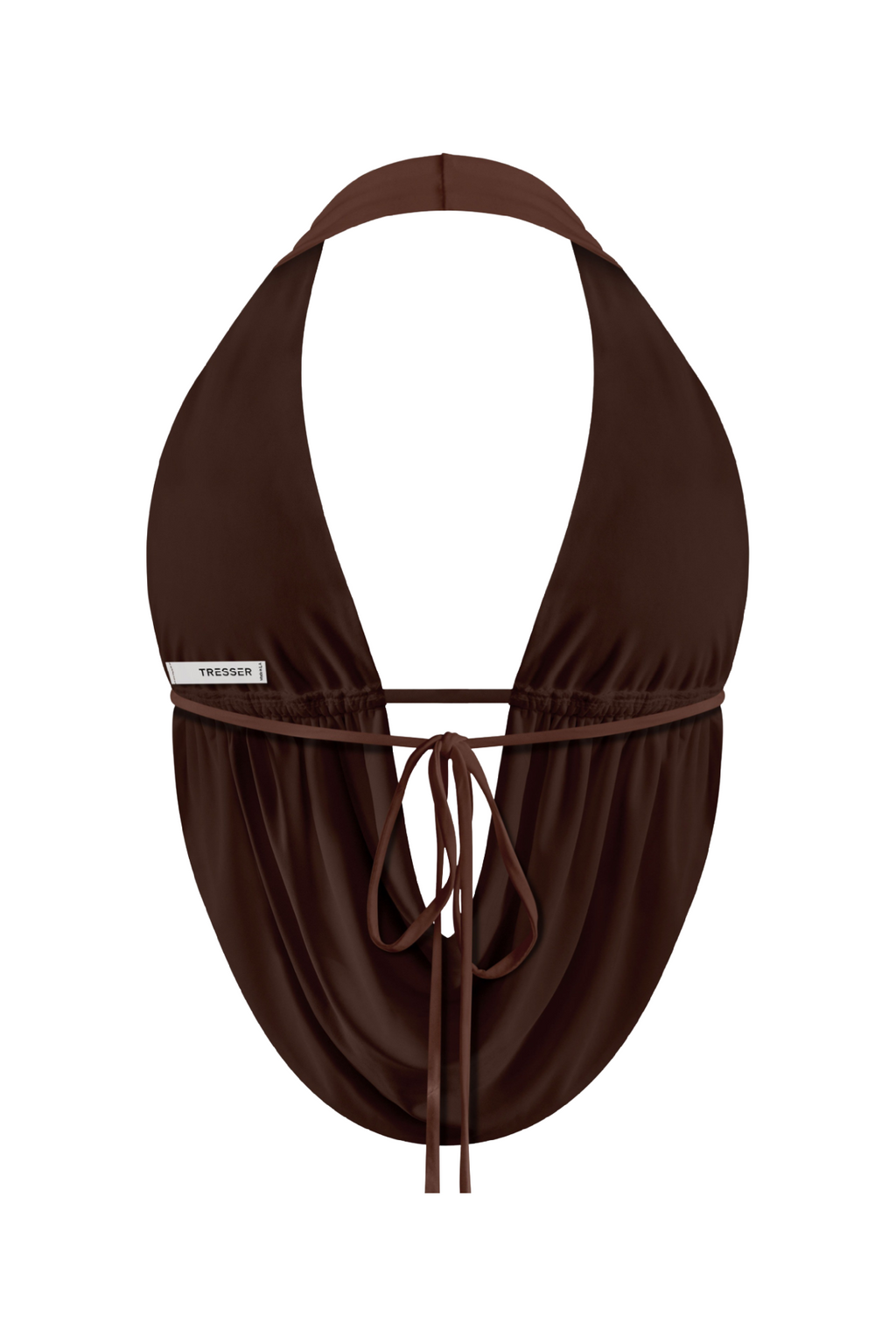 Mel Halter Top (Dark Brown)