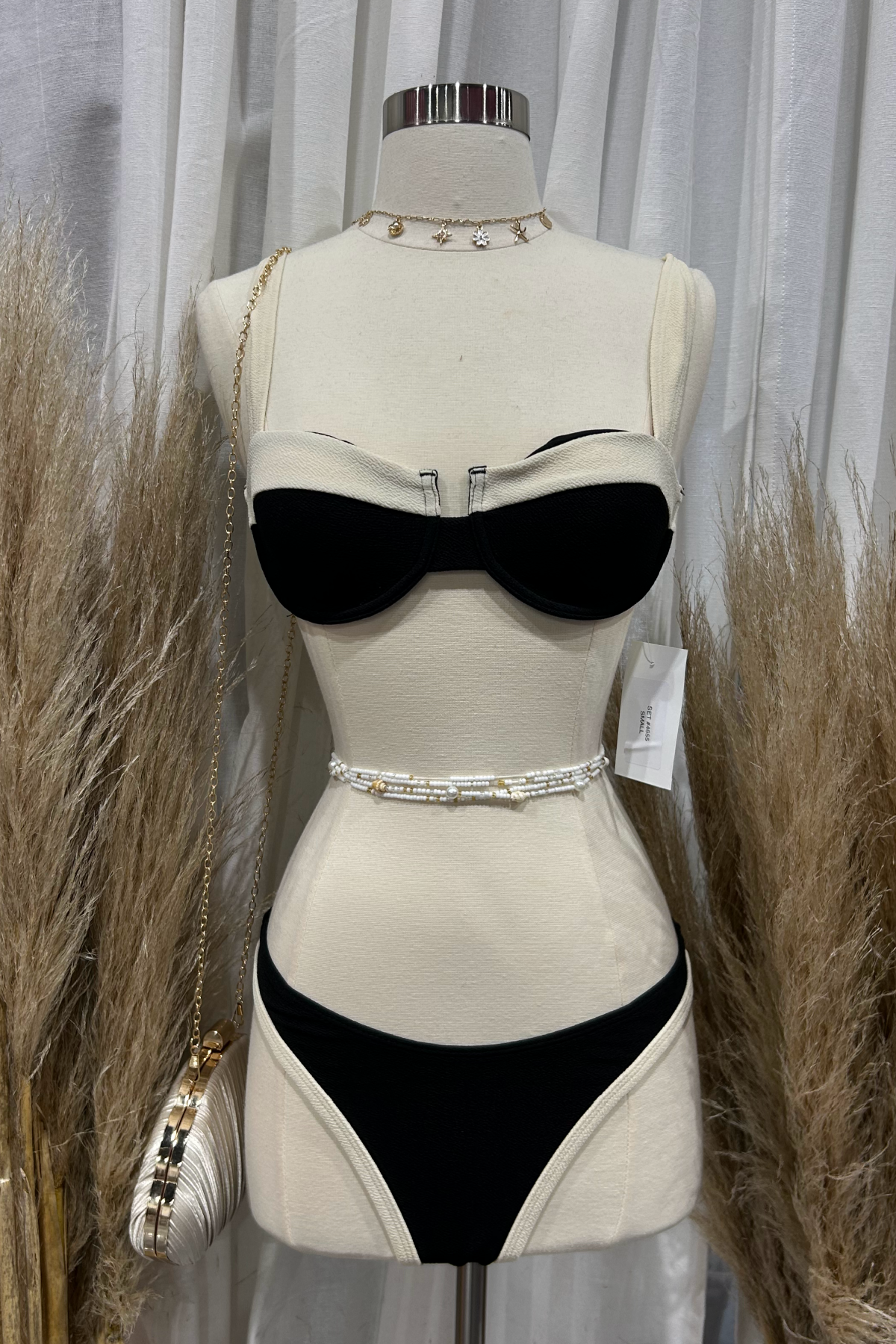 Coco Bikini Set (Black/Ivory)