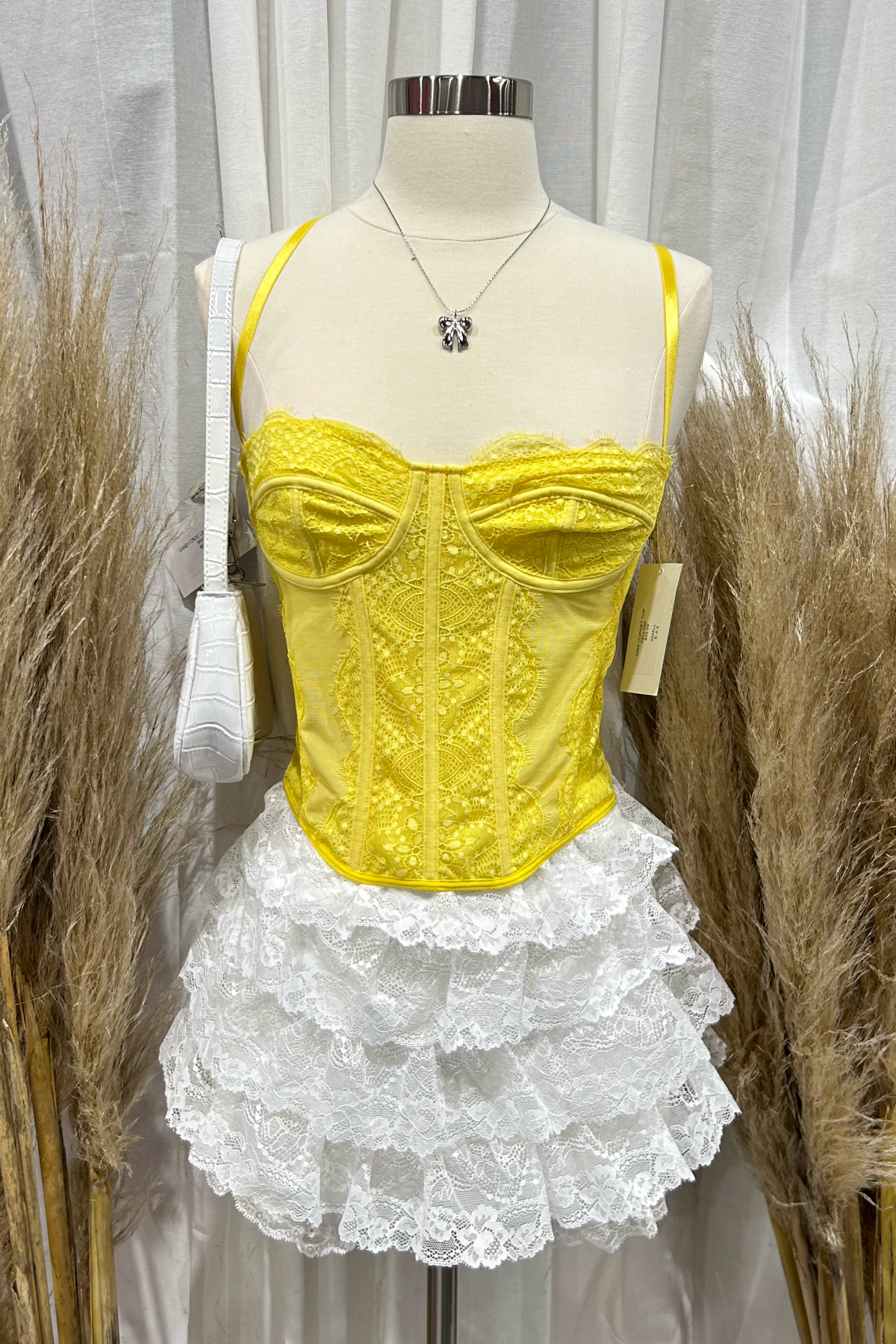 Aria Corset Top (Yellow)