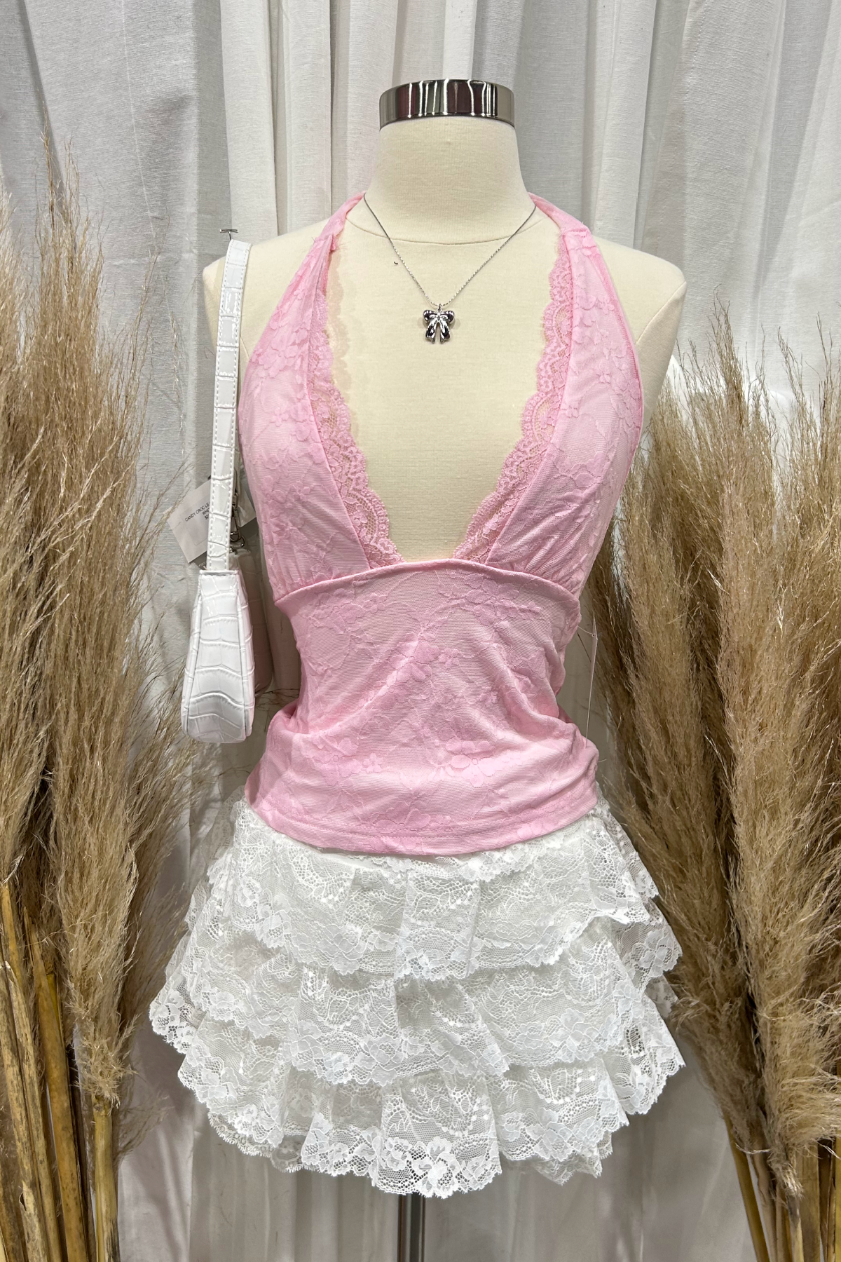Landra Halter Top (Pink)