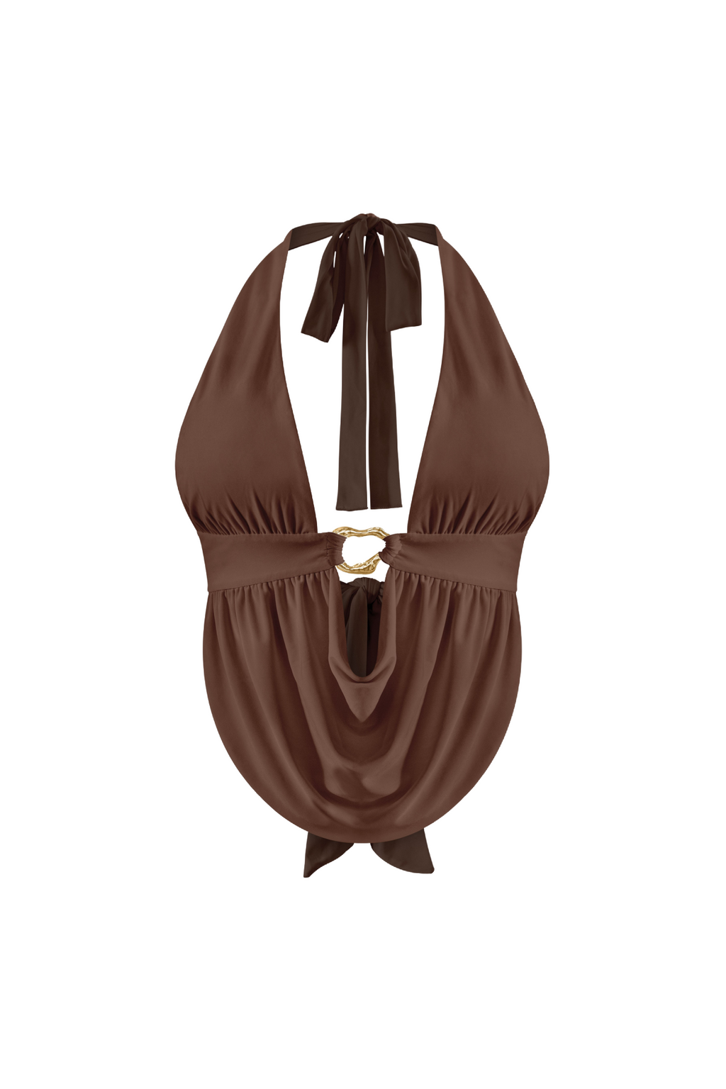 Argent Halter Top (Brown)