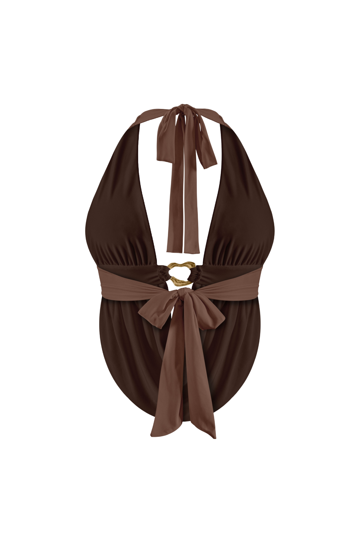 Argent Halter Top (Brown)