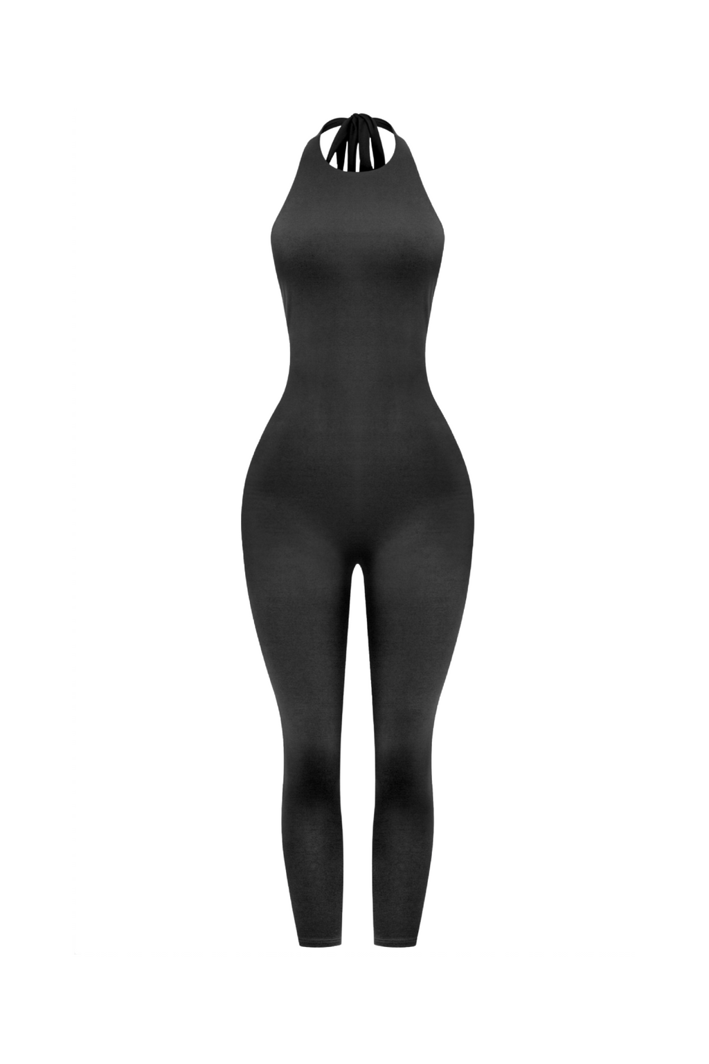 Yasmin Halter Jumpsuit (Black)