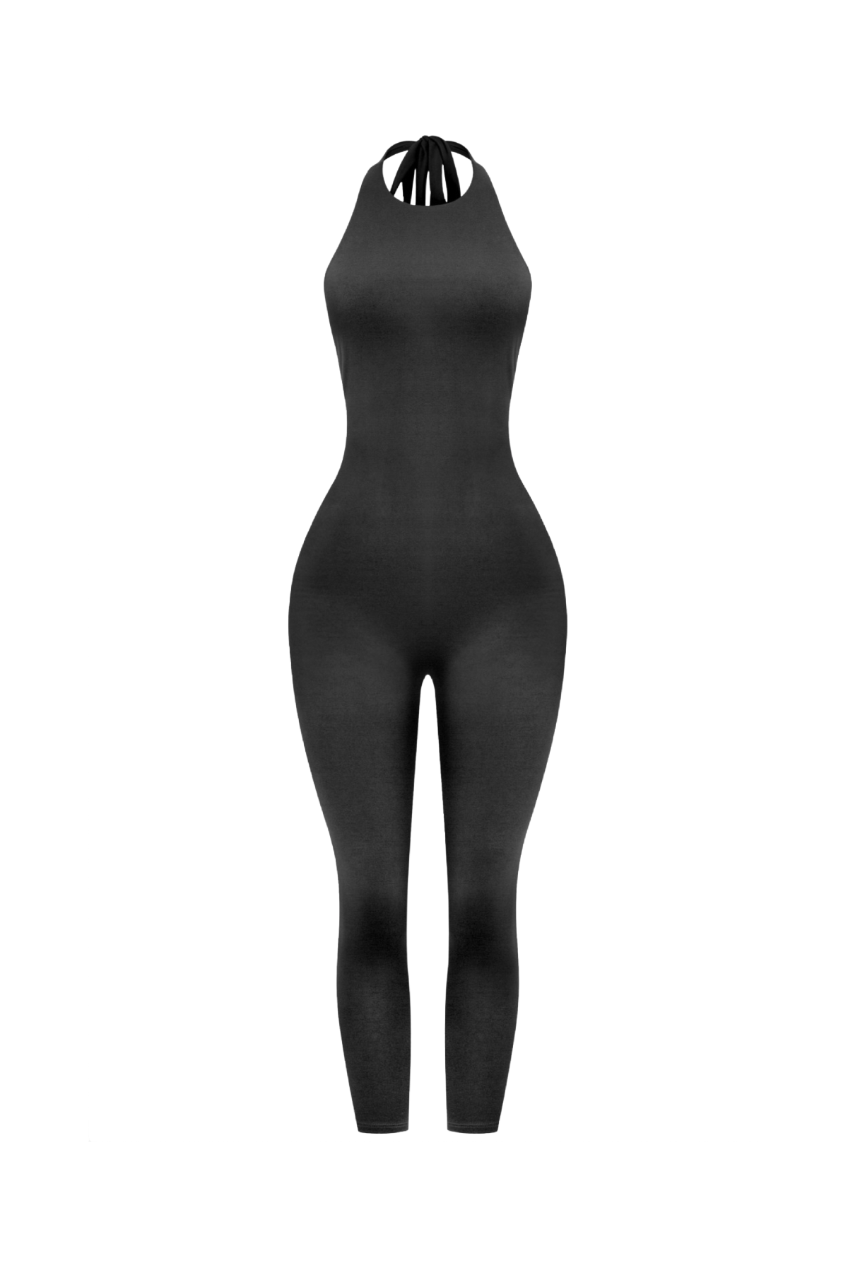 Yasmin Halter Jumpsuit (Black)