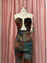 Load image into Gallery viewer, Prohibition Mesh Jumpsuit (Brown Multi)