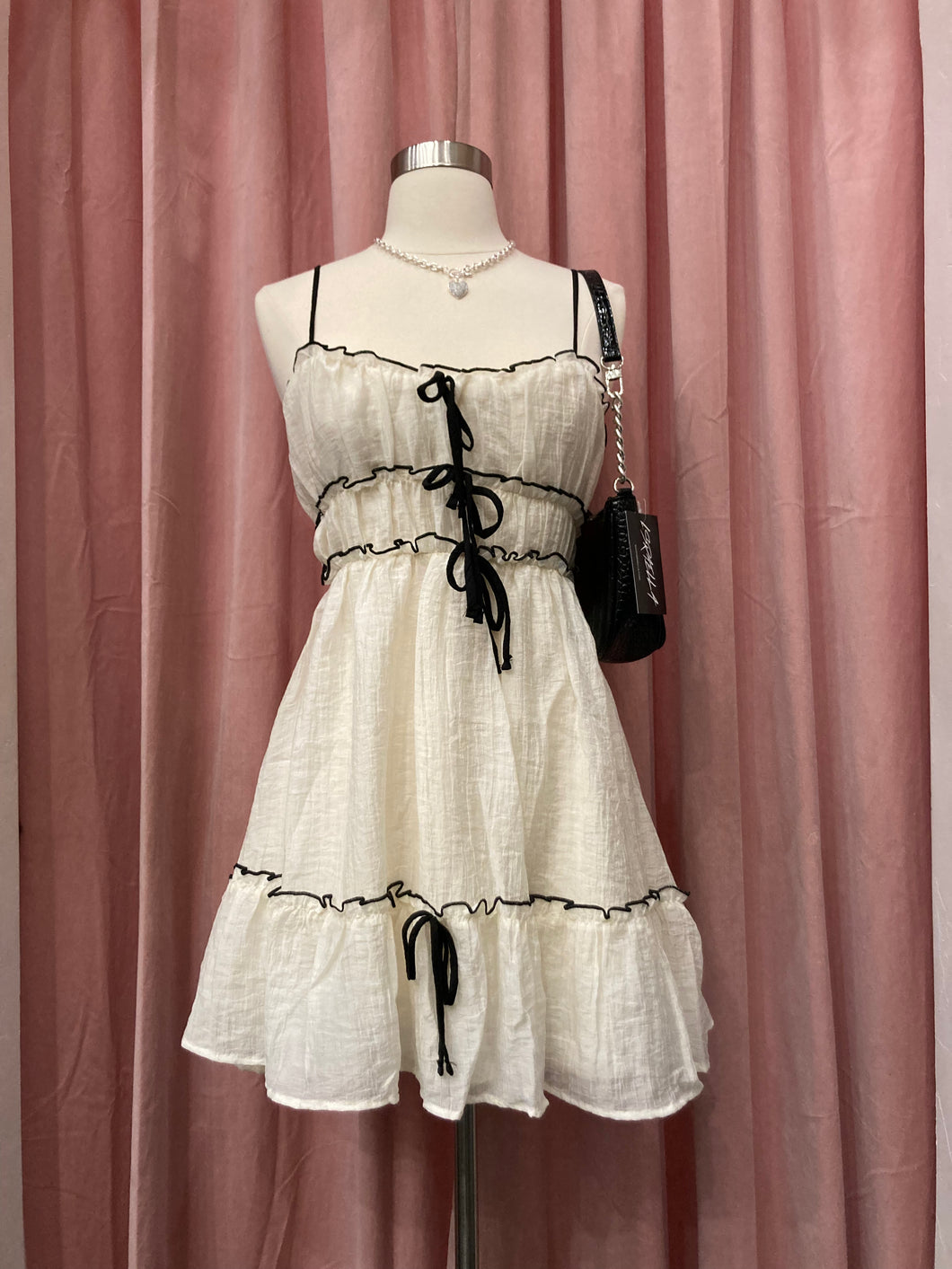 Kei Sun Dress (Cream/Black)