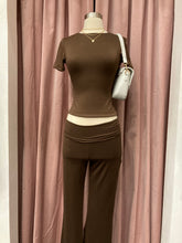 Load image into Gallery viewer, Cara Yoga Pants (Chocolate Brown)