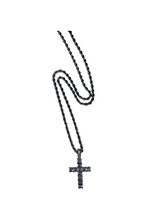 Load image into Gallery viewer, Cross Rope Necklace (Silver)