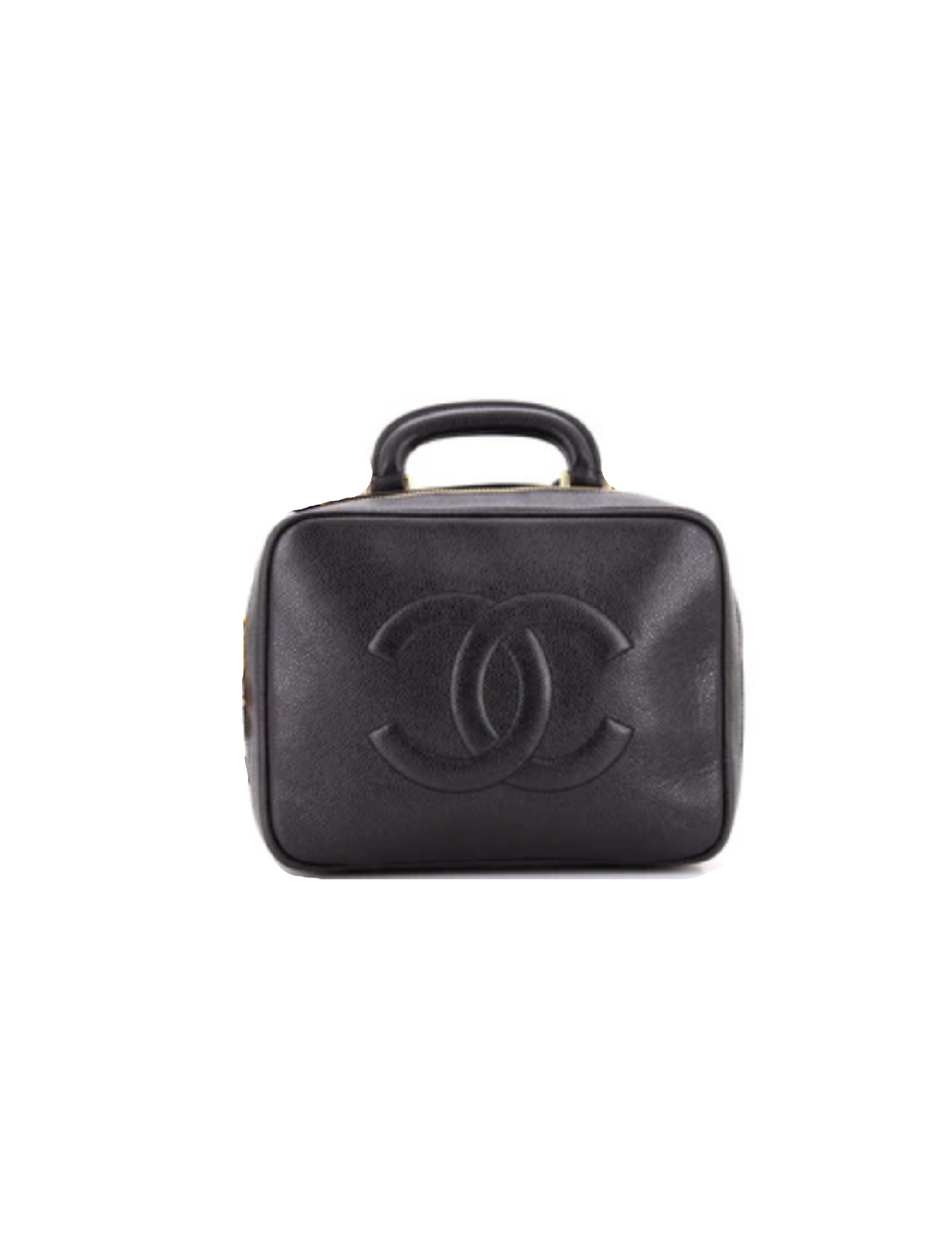 Chanel Vintage Caviar CC Briefcase (Black)