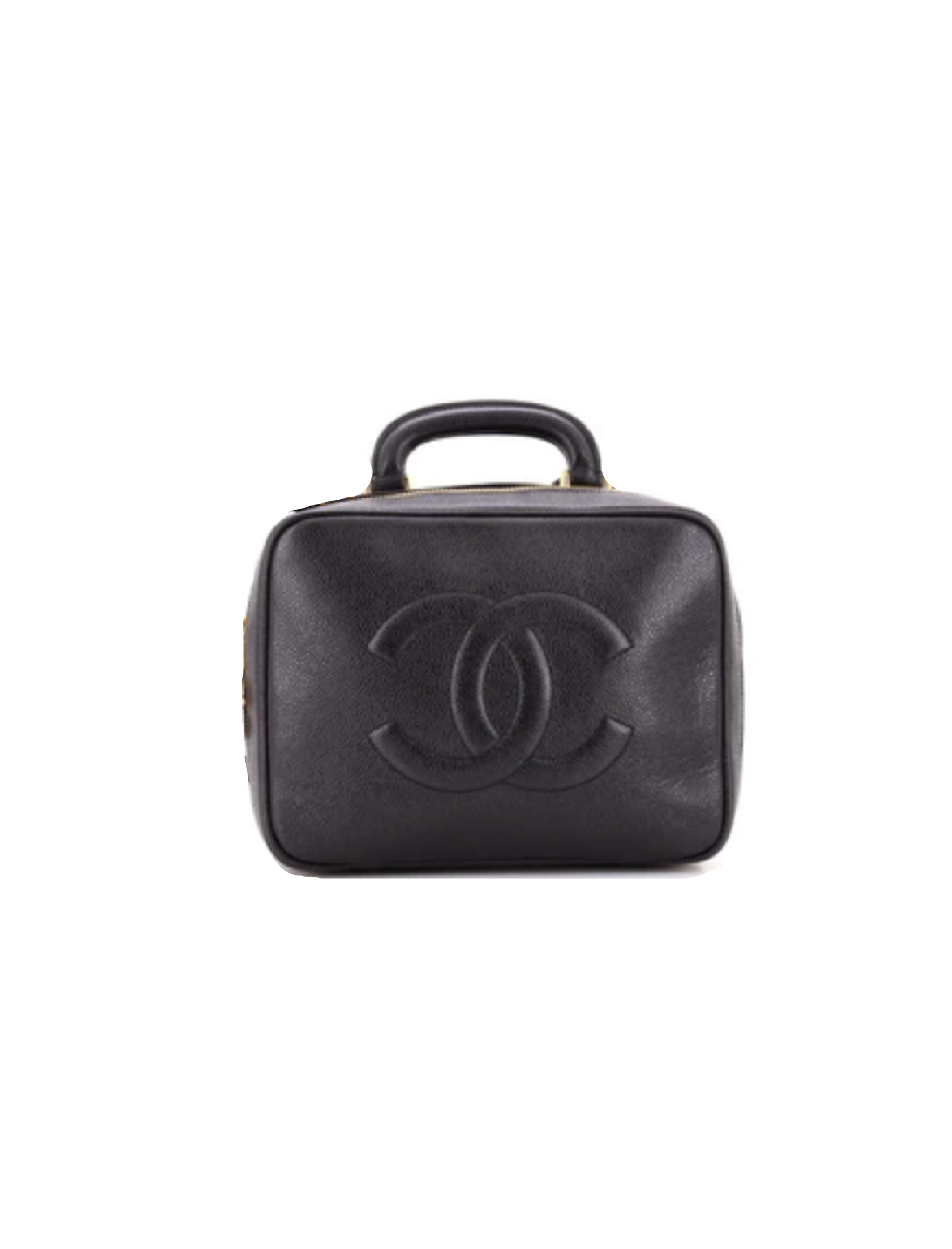 Chanel Vintage Caviar CC Briefcase (Black)