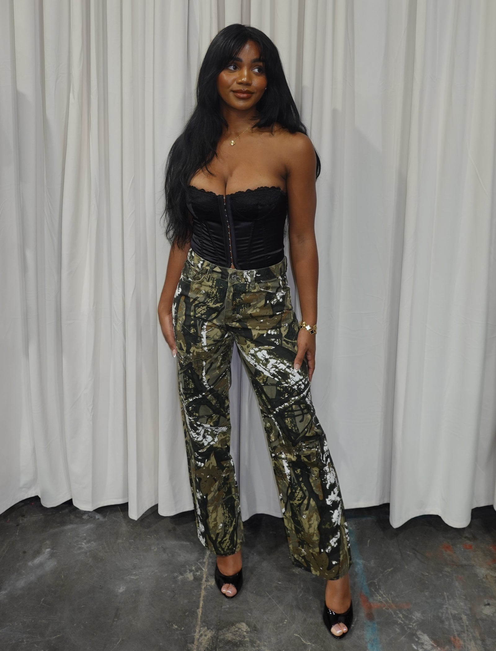 Aspen Forest Camo Cargo Pants (Brown Multi)