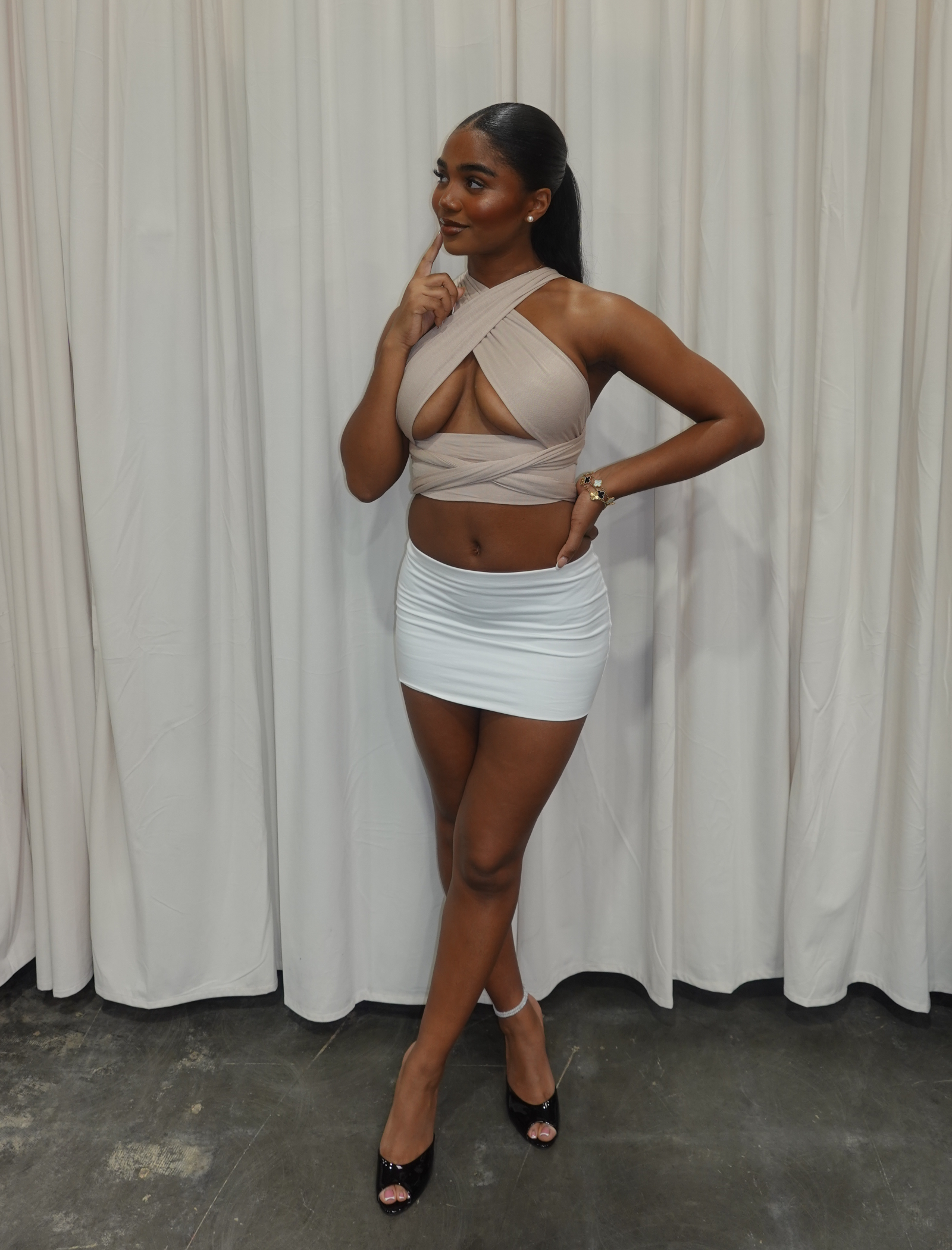 Lera Wrap Top 2.0 (Taupe)