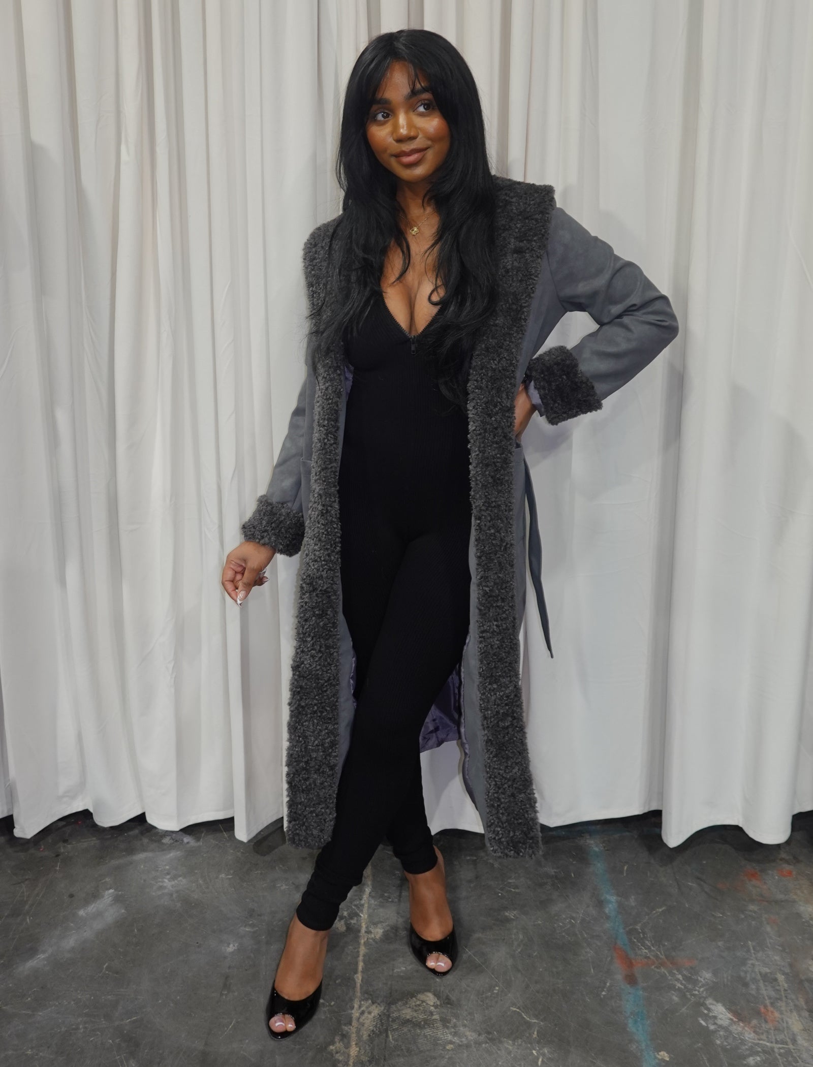 Norman Trench Coat (Charcoal Grey)