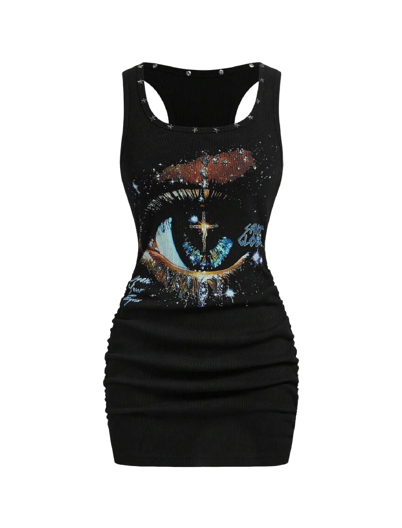 Global Tank Mini Dress (Black)