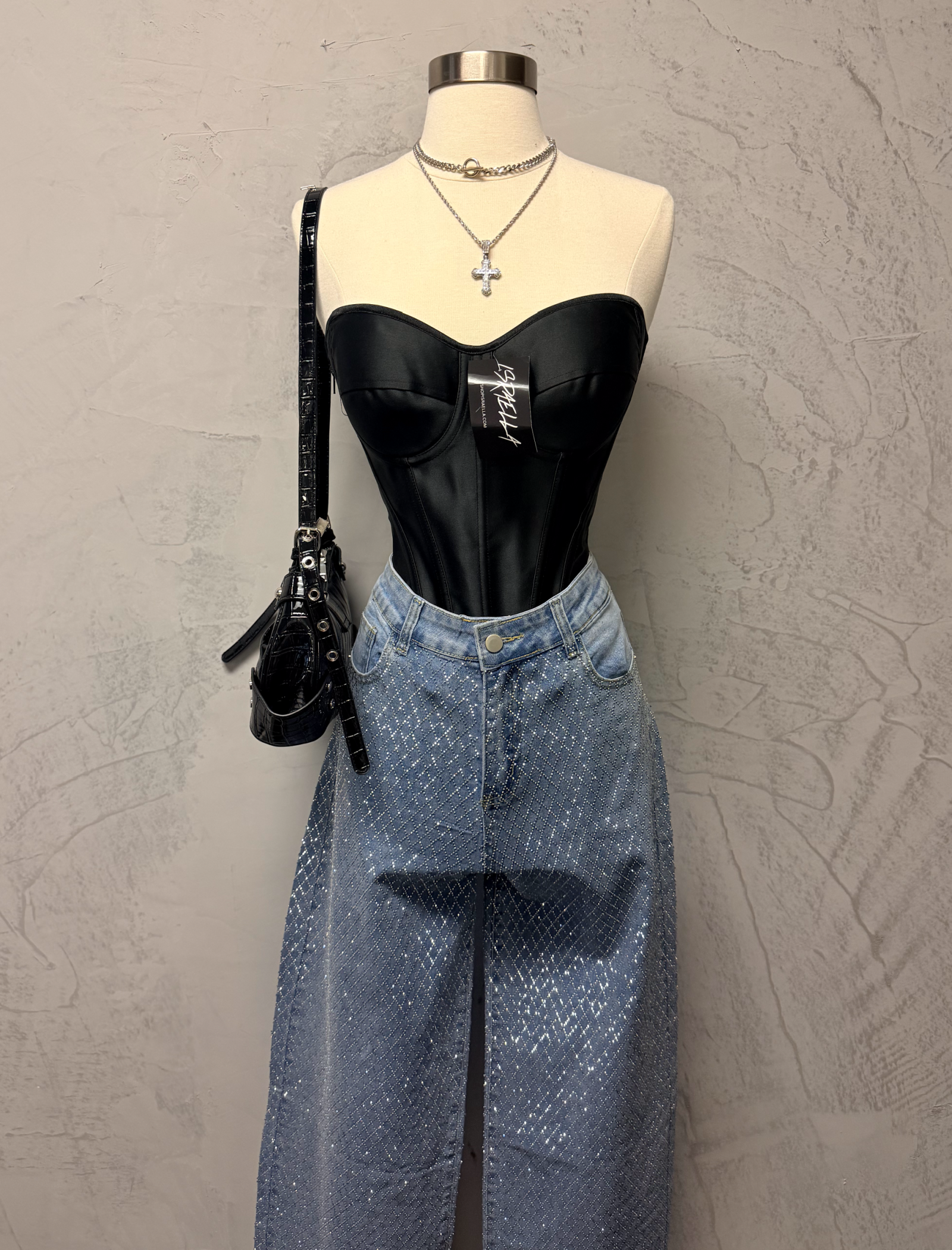 Jackson Corset Top ( Black)