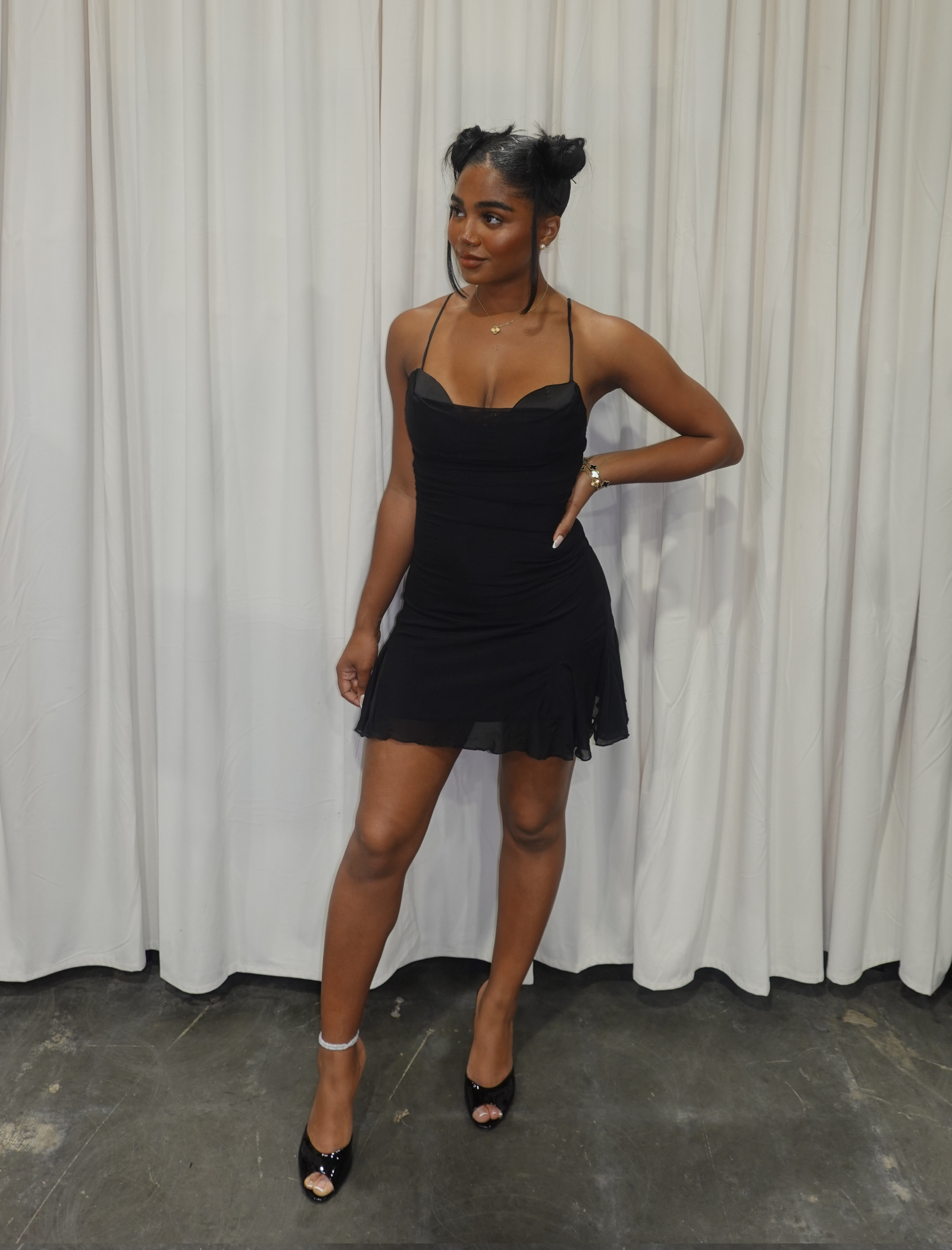 Primavera Mesh Mini Dress (Black) Shop Israella Primavera Mesh Mini Dress (Black) Shop Israella