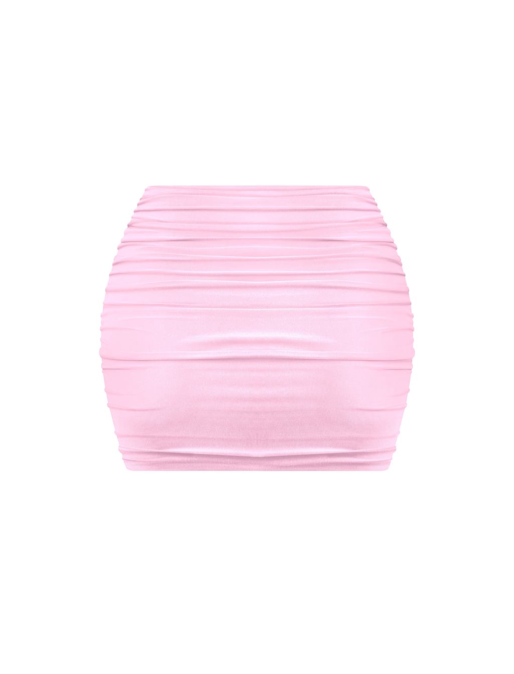 Bravo Ruched Mini Skirt (Light Pink)