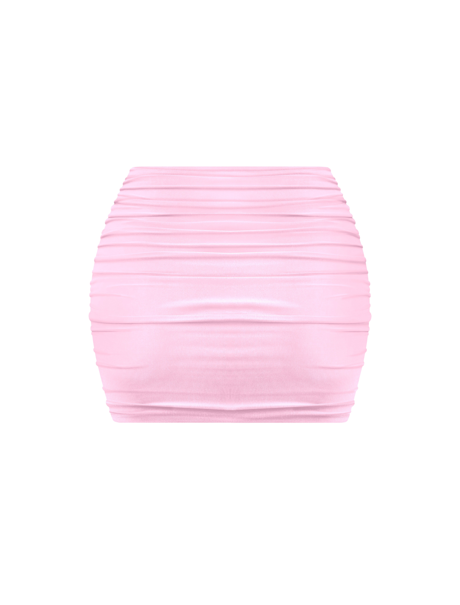 Bravo Ruched Mini Skirt (Light Pink)