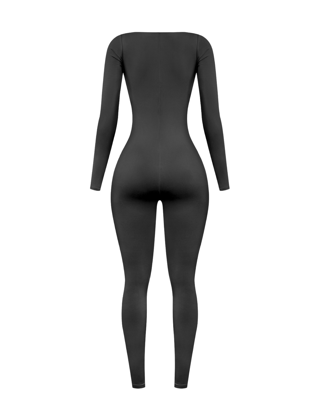 Alessia Long Sleeve Jumpsuit (Black)